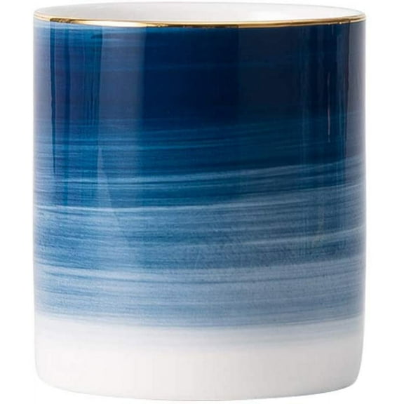 Ceramic Pen Holder Stand Cup Pencil Organizer Makeup Brush Holders for Home Office Desk,c,F131944