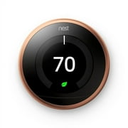 Google T3021US Smart Programmable Wi-Fi Thermostat, Gold (Used - Good)