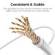 thumbnail image 5 of Cables conductores AUVON para TENS, paquete de 2, 1,2 m, duraderos, con conector de 2,35 mm, 5 of 7