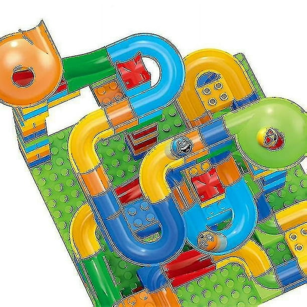 84-504 pieces small size marble race running building blocks maze