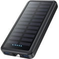 thumbnail image 1 of 27000mAh Portable Power Bank - PD 3.0 Fast Charging Battery Pack with 3 Outputs, Solar Charging Capability, and LED Flashlight, 1 of 6