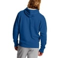 thumbnail image 2 of Champion Men's Powerblend Fleece Graphic Script Logo Pullover Hoodie, up to Size 2XL, 2 of 5