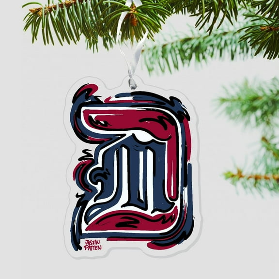 University of Detroit Mercy Titans Holiday Ornament Justin Patten Artists Rendition