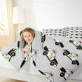 thumbnail image 4 of Feelyou Grey Police Car Queen Comforter Set, Kids Boys Girls Bedding Comforter Set, 3pcs, 4 of 8