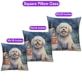 thumbnail image 3 of Hello Winter Bichon Frise Welcome Snowy Night Watercolor Vintage Pillowcase Double Sided Bichons Dog Lovers Gifts Idea Pillow Case Covers - 01011, 3 of 3