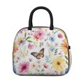 thumbnail image 2 of Obrewu Pioneer Flower and Butterfly Lunch Bag for Adult, Insulated, Leakproof, Oxford Cloth, 2 of 7