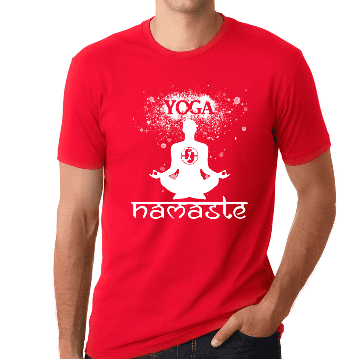 Premium Mens Yoga Shirts for Men Vintage Namaste Yoga Shirt Mantra Hot