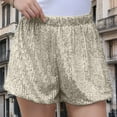 thumbnail image 6 of Kilaqueen Sequin Shorts for Women Sparkly Elastic High Waist Stretchy Shorts Fashion Night Out Party Rave Hot Shorts, 6 of 8