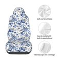 thumbnail image 4 of Wukai Blue Paisley Full Set Car Seat Covers with Soft Padding Universal Auto Front Seats Protector and Cushion Mat, 4 of 5