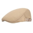 thumbnail image 5 of Mightlink Fashion Solid Color Mesh Breathable Men Women Casual Berets Hat Cotton Cap, 5 of 6