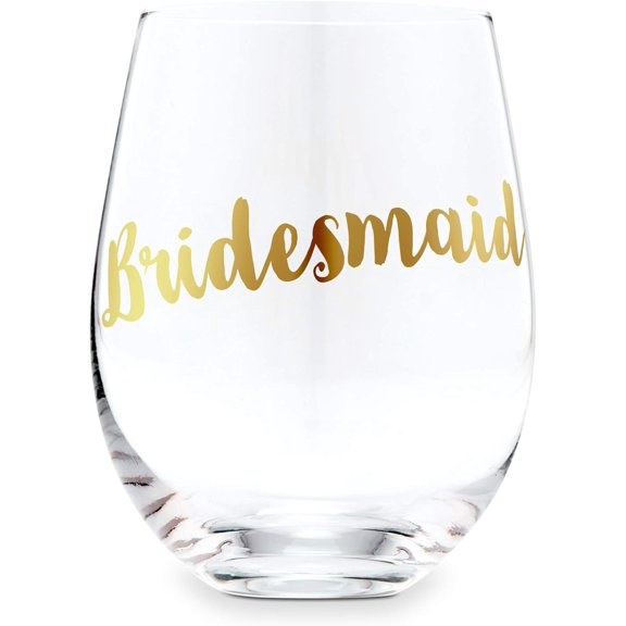 Weddingstar Celebration Stemless 18oz Toasting Wine Glass - Bridesmaid