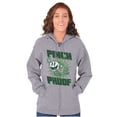 thumbnail image 4 of PACMAN Saint Paddys Pinch Proof Zip Up Hoodie Men's Women's Brisco Brands S, 4 of 6