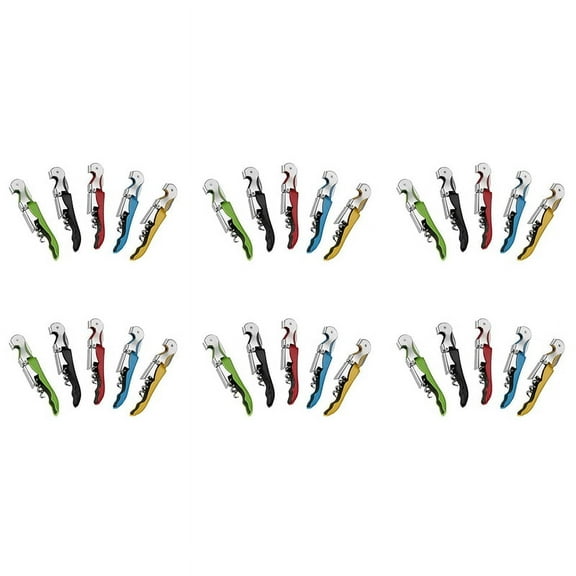 30 Pack Corkscrew Heavy Duty Wine Opener Set with Foil Cutter and Bottle Opener Wine Key for Waiters,Home