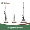 thumbnail image 2 of Eyliden Cotton Twist Mop with 2 Removable Washable Heads, 57.5 in Silver Long Handle, Gray Color, 2 of 8