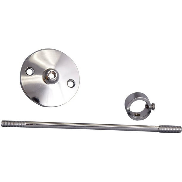 Decor Plumb Shower Riser Wall Support Assembly, Polished Chrome