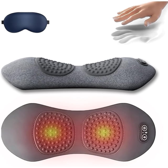 My Soothe lab 3 in 1 Back Massager, Triple Fusion Massager for Sciatica, Mysoothelab Neck Massagers Pillow, Three-Speed Constant Temperature Hot Compress, Relieve Pain
