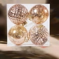thumbnail image 4 of Fiudx Juego de 4 Bolas Navideñas de 10 Cm, Bola Rota, Chapada En Plástico, para Decoración de Árbol de Navidad., 4 of 4