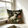 thumbnail image 4 of Floral Pillow Covers, Vintage Floral Rabbit Print Throw Pillow Covers Home Decor, Retro Pillowcase Cushion Cover for Bed Sofa Living Room (18x18inch), 4 of 4