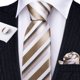 thumbnail image 3 of Set de corbatas Barry.Wang Classic Stripe Silk 150x8,5 cm, 3 of 8