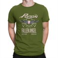 thumbnail image 1 of Camiseta de banda para hombre, diseño de ángel caído, cuello redondo, personalizable, regalo de cumpleaños, ropa de calle., 1 of 7