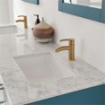 thumbnail image 5 of Sutton 72" Carrara White Marble Countertop Double Vanity w/Mirror Royal Green, 5 of 9