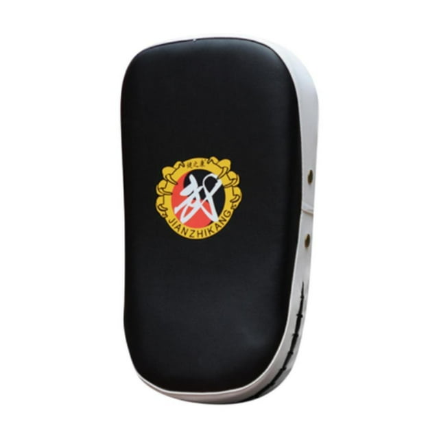 Almohadilla de boxeo para golpear y patear, guantes de boxeo curvos con enfoque, almohadilla de sparring para mujeres blanco negro 20x34cm