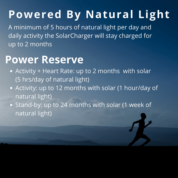 Sequent SolarCharger SmartWatch Health Fitness App GPS Eco