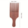 thumbnail image 2 of QJUHUNG Portable Wooden Hair Comb Anti Static Wide Tooth Comb With Handle Oil Head Comb Hair Styling Accessories For All Hair Types, 2 of 5