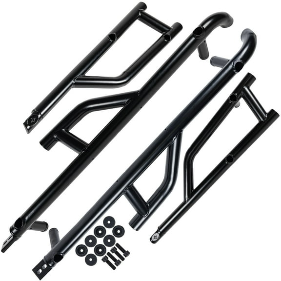 Polaris 2881992 4-Seat Extreme Kick-Out Black Steel Rock Sliders 4 General 1000