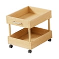 thumbnail image 3 of Organizador de almacenamiento enrollable Estante móvil Estante móvil Rack de almacenamiento, carrito de servicios públicos, carrito con ruedas para la L, 3 of 8