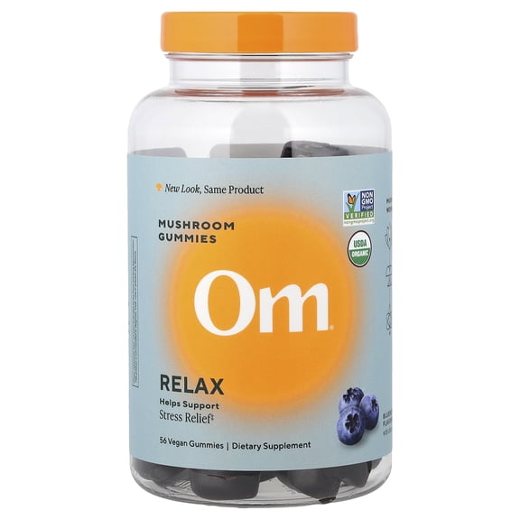 OM Mushroom Superfood Mushroom Gummies, Relax-56 ct