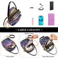 thumbnail image 5 of ALAZA Chain Crossbody Bags for Women Purple Rose Flower Shoulder Handbag Phone Purse, 5 of 5