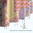 thumbnail image 6 of Pioneer Flower Floral Print Pattern Shower Curtain 36"x72" ,Bathroom Decorative Shower Curtains Set with 12 Hooks,Modern Waterproof Washable Shower Curtain, 6 of 6