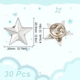 thumbnail image 4 of 30Pcs Star Badge Lapel Pins Platinum Star Badge Pins Veterans Day Star Pins Military Award Pins, 4 of 7