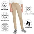 thumbnail image 4 of 2-Pack Girl's Super Stretchy Slim Fit Ponte Pants (Sizes, 4-20), 4 of 5
