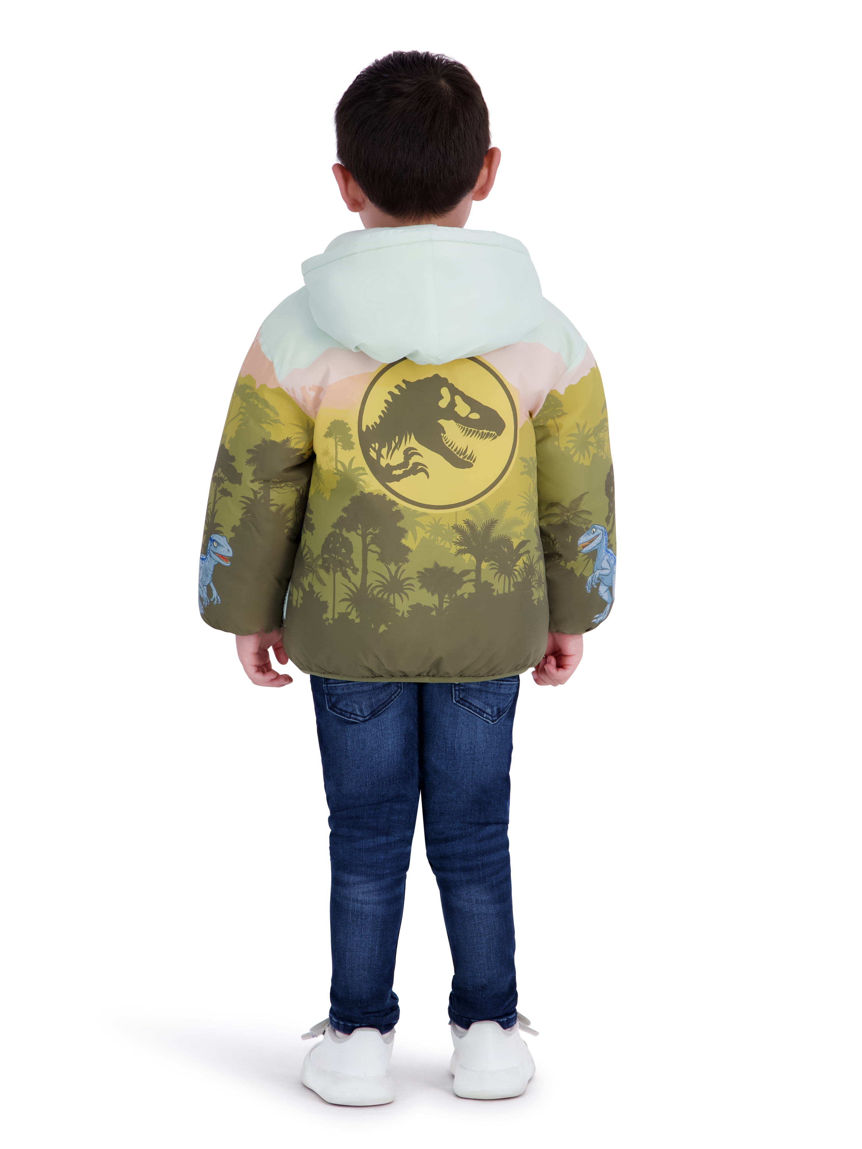 Jurassic World Toddler Boy Puffer Jacket, Sizes 12 Months-5T