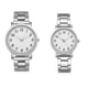 thumbnail image 1 of 2 PCS Relojes de plata pareja reloj de pulsera reloj moderno relojes de amante creativo, 1 of 8