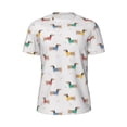 thumbnail image 5 of Wukai Dachshund Dog Puppy Print Men's Short-Sleeved Mesh T-Shirt,Quick-Dry Short Sleeve Workout T-Shirt-Small, 5 of 8