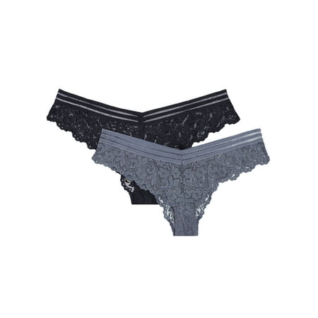 

Smart & Sexy Women s Signature Lace Brazilian Panty 2-Pack Style-SA1392