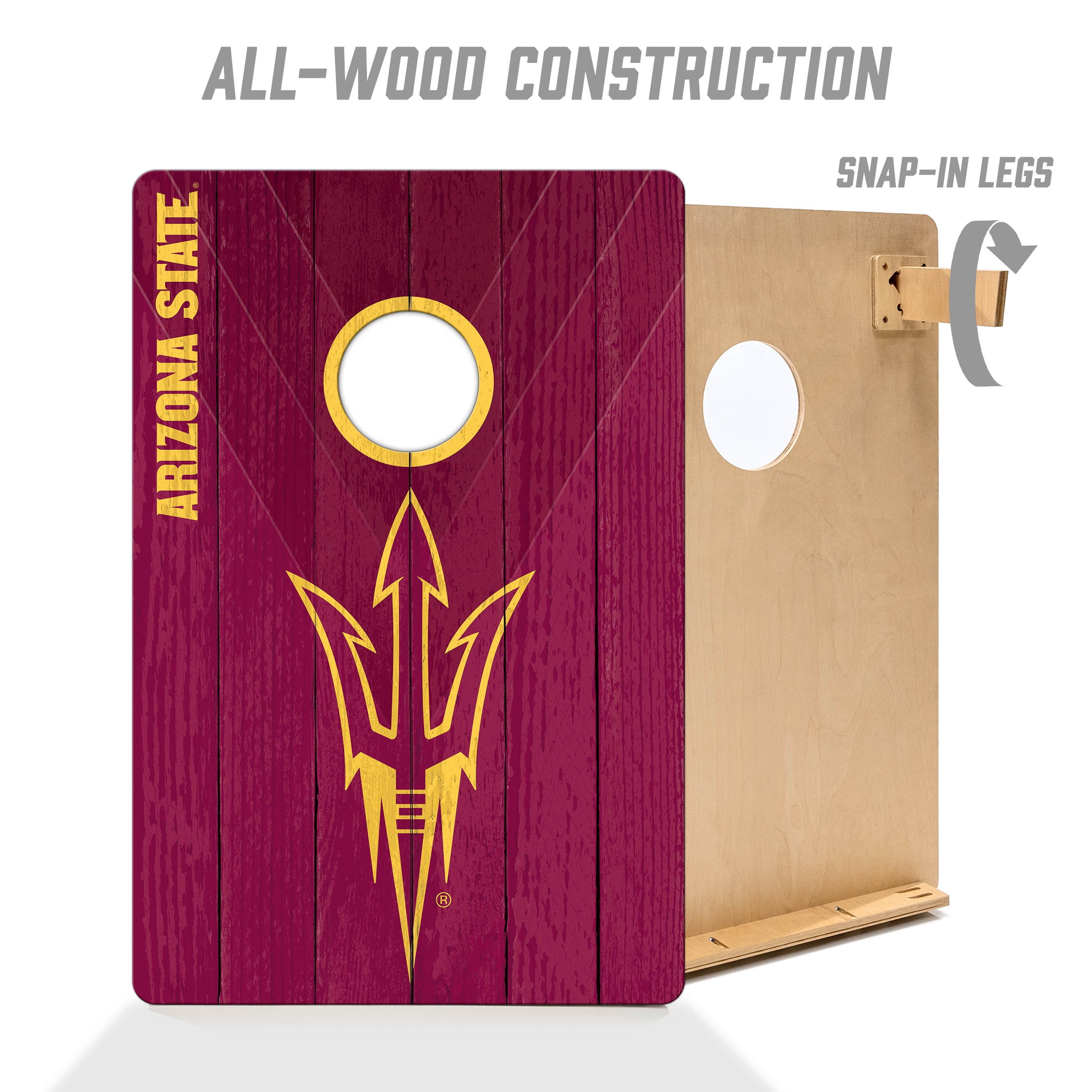 YouTheFan NCAA Arizona State Sun Devils 2' x 3' Cornhole Game No Bags