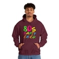 thumbnail image 6 of 80's Party Chick Graphic Hoodie Sweatshirt, Sizes S-5XL, 6 of 9