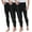 3 Pack Black Thermal Pants, variant on 3 Pack Thermal Pants for Men, Long Johns Mens Underwear Bulk Wholesale, Cotton, Solid Colors, X-Large Assorted