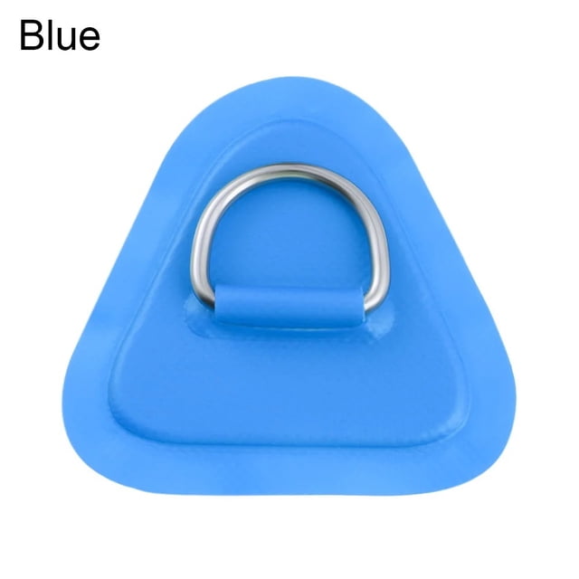 8pcs , Inflatable Boat PVC Patch With Stainless Steel Ring Kayak Surfboard Dinghy Raft Canoe Firm Cord Buckle Ring Pad