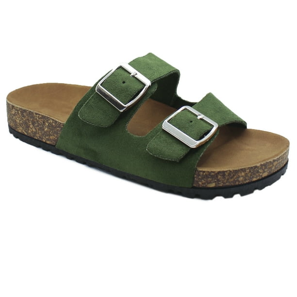 women's casual buckle straps sandals flip flop platform footbed sandals