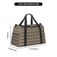 thumbnail image 3 of Fuzoiu Doodle Food Print Travel Duffle Bag,Carry On Tote Bags,Duffel Bag,Sport Gym Bag, Hospital Bag for Labor and Delivery, Overnight Bag,Luggage Bag, 3 of 7