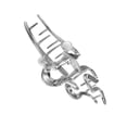 thumbnail image 7 of Unique Bargains 1pc Metal Hair Claws Hair Clips Hair Barrettes for Women Silver Tone 4.65''x1.85''x1.42'', 7 of 7