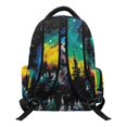 thumbnail image 2 of HELLHERO Cosmic Wolf & Forest Pattern Backpack for Little Boys with Ultra-Soft Breathable School Bag, Scratch Resistant 17 Inch Book Bag for Elementary School Back to School Travel, 2 of 8