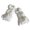 White, variant on Winter Fashion Women Thick Padded Puffer Leg Warmer Letter Label Foot Covers Boot Cuffs Socks Calf Gaiters Streetwear