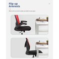 thumbnail image 5 of BestOffice Executive Chair with Lumbar Support & Adjustable Height, 250 lb. Capacity, Red, 5 of 7