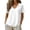 White., variant on akafmk Short Sleeve Shirts for Women, Summer Tops, Women's V Neck Tops Casual Textured Cotton T-Shirts, Size XL